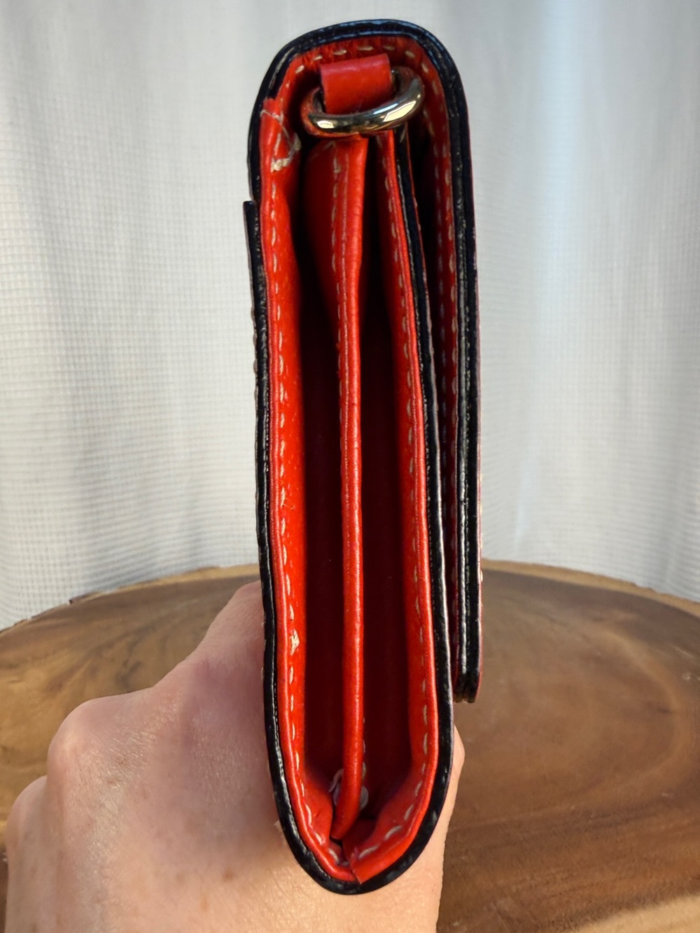 Kate Spade Red Pebbled Leather Crossbody Clutch - Like New! NWOT - Picture 7 of 10